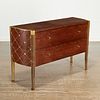Louis Cane, patinated bronze and oak commode