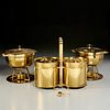 Parzinger champagne bucket caddy & chafing dishes
