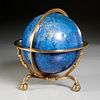 Antique brass and enamel celestial globe