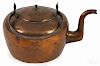 Lancaster, Pennsylvania copper kettle, ca. 1800