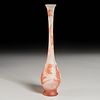 Emile Galle, 15-inch cameo bottle vase