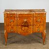 Good Louis XVI Transitional marquetry commode
