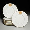 KPM, (12) "Arkadia Gold" dinner plates
