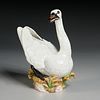 Antique Meissen porcelain swan