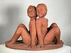 20thc. American School Large Terracotta Figural Group