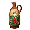 Royal Doulton whiskey flask of gentleman drinking in pub