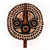 African Hand Carved Hand Painted Mask Face Wall Decor
