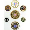 A SMALL CARD OF DIVISION ONE ASSORTED ENAMEL BUTTONS