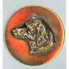 A DIVISION ONE TWO PIECE DETAILED DOG HEAD BUTTON
