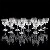 11pc Waterford Normandy Crystal Wine Glasses by Thomas Webb