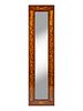 A Dutch Marquetry Walnut Framed Pier Mirror
Height 68 3/4 x width 17 1/2 inches.
