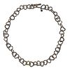 David Yurman Silver 18K Gold Heart Link Necklace