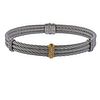 Charriol 18K Gold Steel Diamond Bracelet 