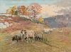 John Joseph Enneking (American, 1841-1916) Sheep on the Hill