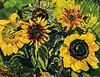 Sir Jacob Epstein (American/British, 1880-1959) Sunflowers