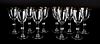 10 Lalique Beaugency Stemware Cordial Glasses