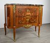 French Commode with Marquetry and Brass Mounts