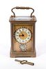 H&H FRENCH BRASS CARRIAGE CLOCK