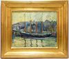 Richard Hayley Lever Maritime Dock Painting