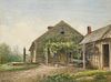 Henry Hitchings Impressionist Farm WC Painting