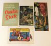 4PC Gordon Steele Figure & Advertising Paintings