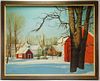 W. Baumgarten Winter Landscape Painting