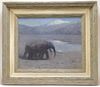 Arthur Wardle Nocturnal Elephant Painting