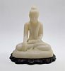 S.E. Asian Carved Marble Buddha Sculpture