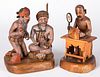 Two Hopi Indian carved and painted figures