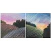 Steven Smith "Untitled [landscapes]" Pastel on Paper 1997