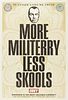 Shepard Fairey Obey "More Militerry Less Skools" Print