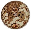 Persian Islamic Nishapur Ceramic Bowl with leopard c.10th century AD.