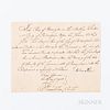Franklin, Benjamin (1706-1790) Document Signed, 18 August 1788