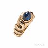 14kt Gold and Sapphire Snake Ring
