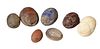 Group of Seven Egyptian Carved Stone Scarabs, 1/2 to 1 inch.