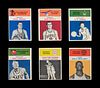 A Group of Six 1961 Fleer Basketball Cards including Walt Bellamy, K.C. Jones, Bob Pettit and Paul Arizin,   
