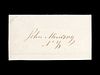 A Bare Knuckle Boxing Champion John Morrissey Signed Autograph,
