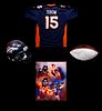 A Group of Denver Broncos Items (Including Tim Tebow),