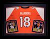 A Peyton Manning Signed Denver Broncos Jersey Framed Display,