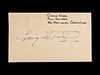 An Uncommon Signed Index Card by 1941 Masters Champion Craig Wood,