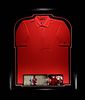A Tiger Woods Signed 2006 PGA Championship Tiger Red Shirt   Limited Edition Display, Upper Deck Authenticated,