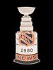 A 1980 New York Islanders vs. Philadelphia Flyers NHL Stanley Cup Final Press Pin,