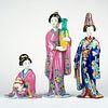 Grp: 3 Japanese Kutani Porcelain Geisha Figures