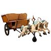 Carnival Carousel Ride Wooden Horse Drawn Carriage