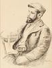 Pierre Renoir "Louis Valtat Portait" Lithograph