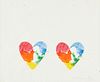 Jim Dine "Dutch Hearts" Collage Lithograph