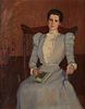 Ellen Wheelock Portrait of a Woman Oil on Canvas