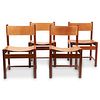 Set of 4 Michel Arnoult "Imbuia" Chairs