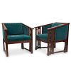 Pair of Arts & Crafts Mission Arm Chairs
