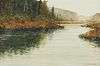 William Murray "Hunting Shack River" Watercolor